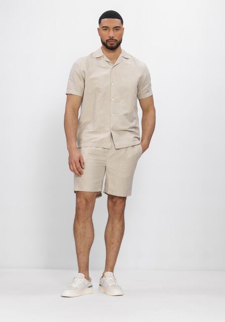Beige WAHTS Korte broek CARL LINEN COTTON - large