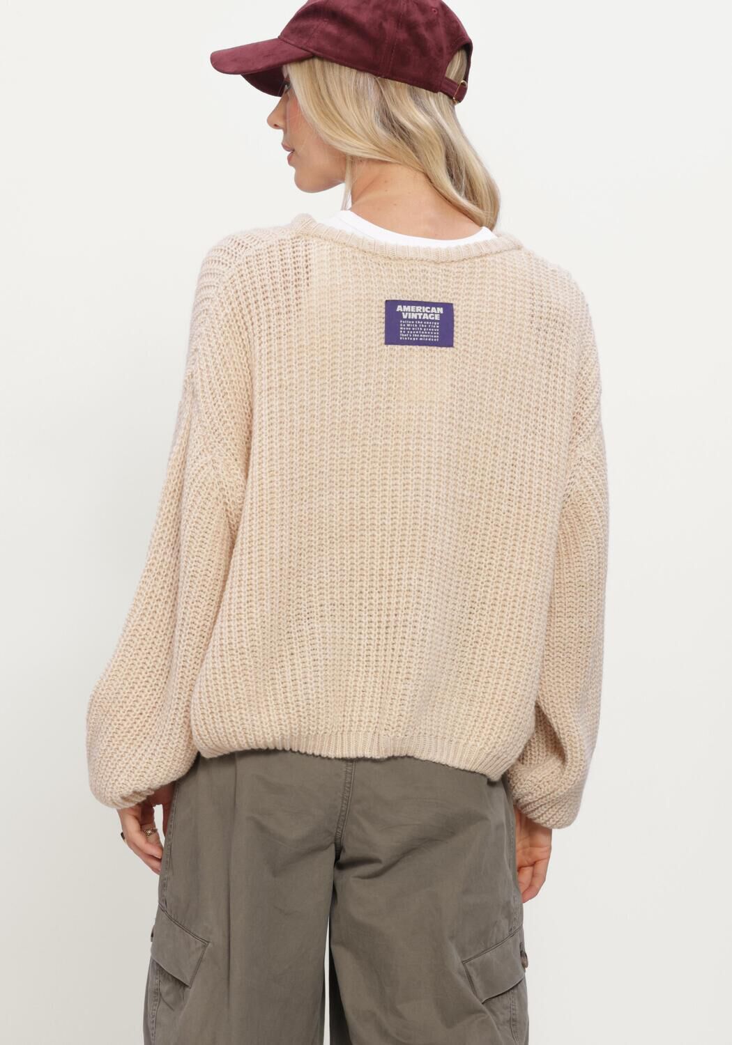 Beige AMERICAN VINTAGE Trui CYROW - large