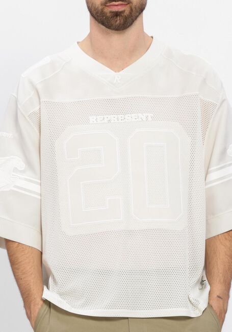 Ecru REPRESENT Polo AMERICAN FOOTBALL TOP - large