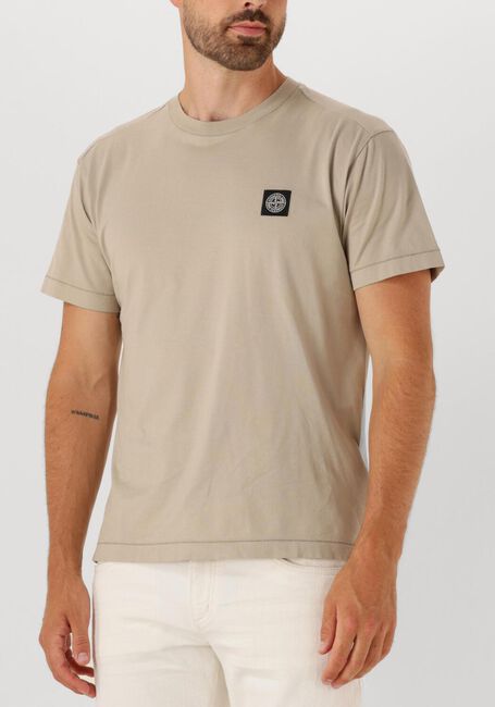 Beige STONE ISLAND T-shirt SS T SHIRT - large