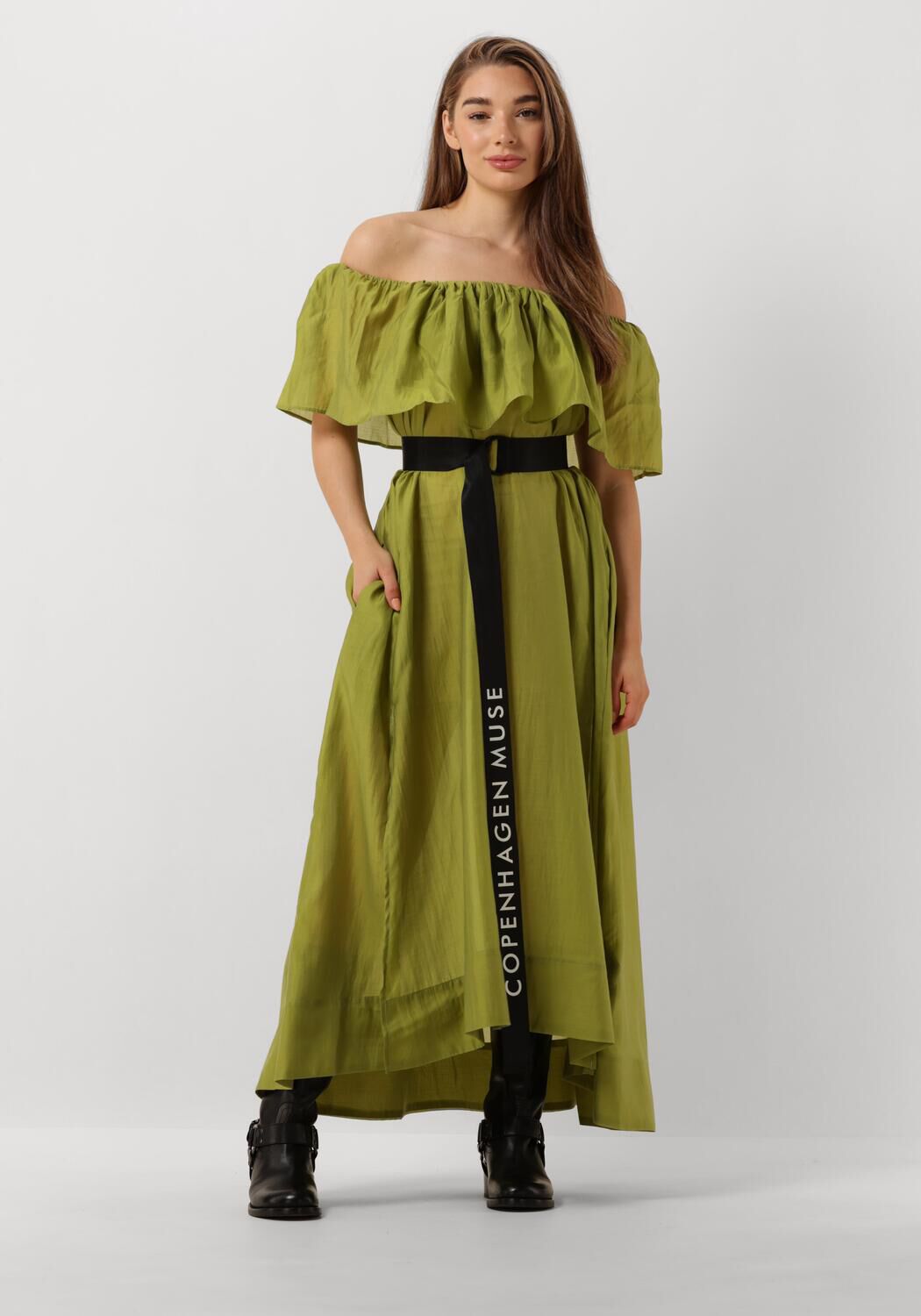 Copenhagen Muse Midi Jurk Dames Cmmolly-dress, Maat: XS, Kleur: Groen
