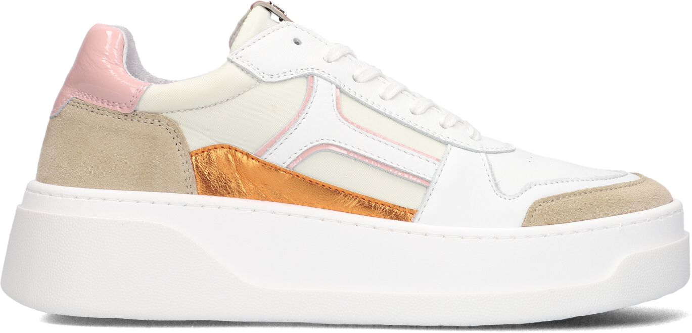 Red-Rag Lage Sneakers Dames 72118, Maat: 41, Materiaal: Leer, Kleur: Oranje