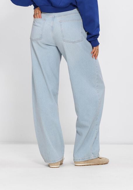 Lichtblauwe ALIX THE LABEL Wide jeans LADIES WOVEN FLOWY DENIM PANTS - large