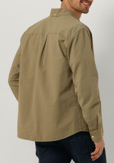 Olijf FORÉT Overshirt BUSH SEERSUCKER SHIRT - large