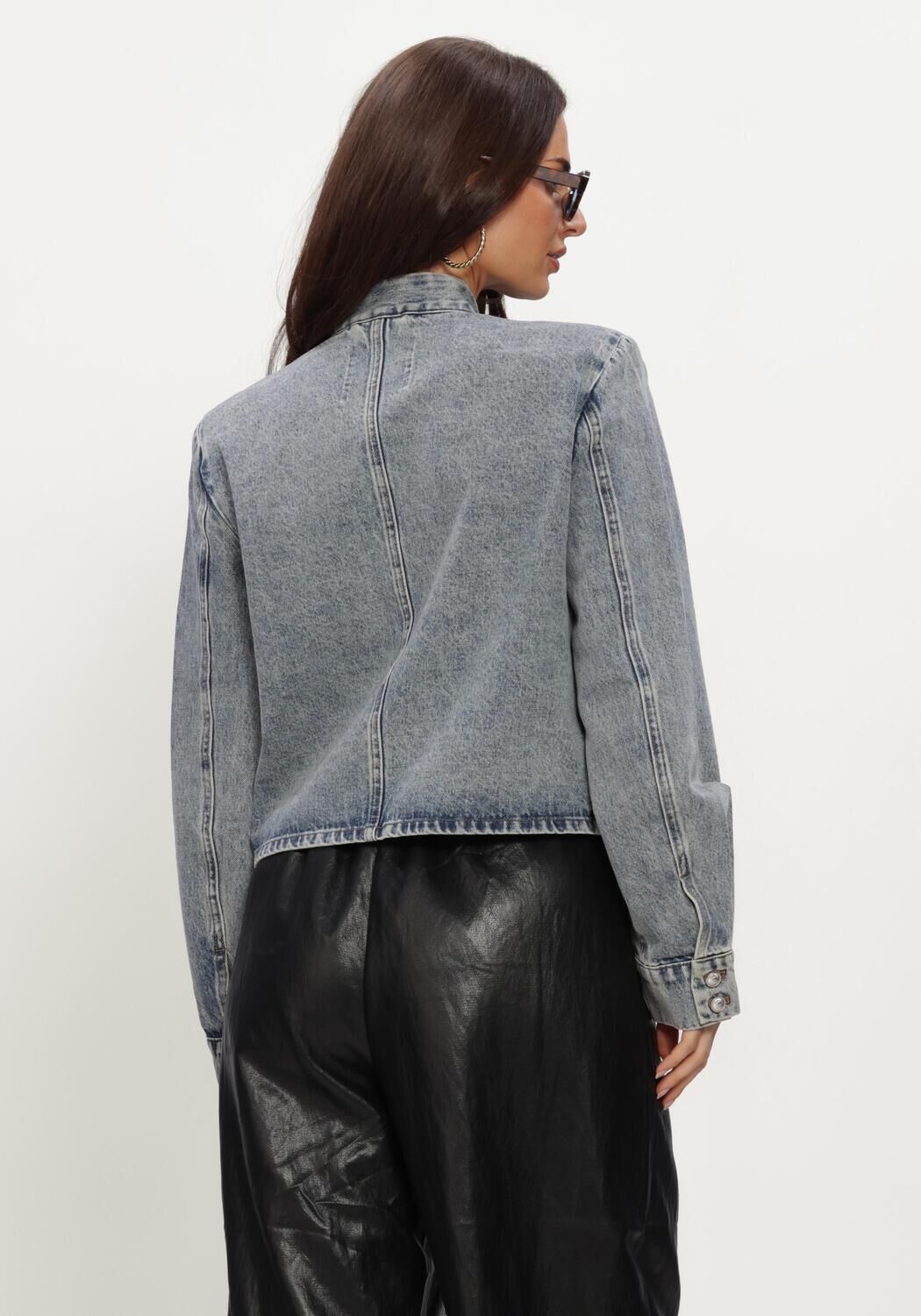Blauwe CO'COUTURE Spijkerjas JACKSONCC OFFICER DENIM JACKET - large