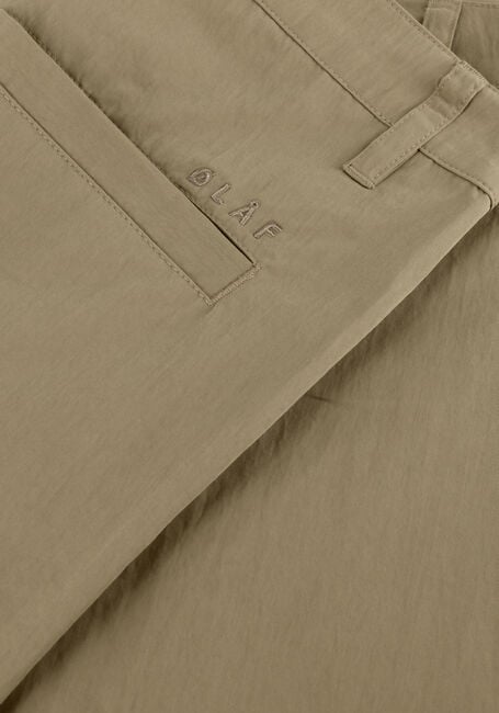 Beige OLAF HUSSEIN Chino BARREL LEG PANT - large