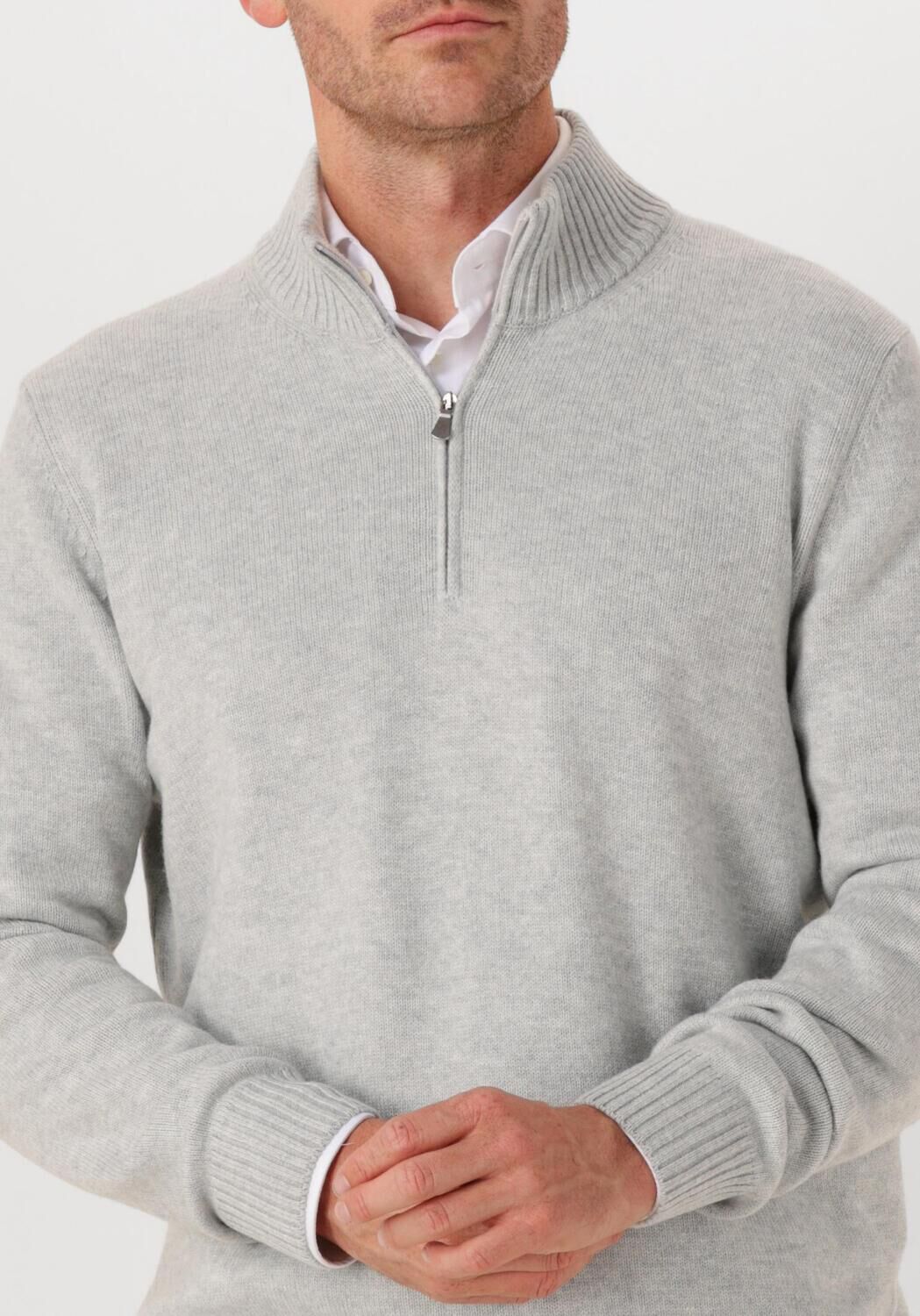 Beige GRAN SASSO Trui MOCK ZIP - large