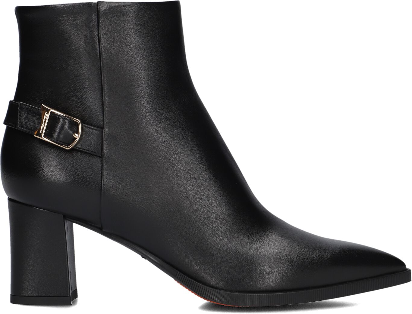 SANTONI Enkellaarsjes Dames 71846 Maat: 36 Materiaal: Leer Kleur: Zwart