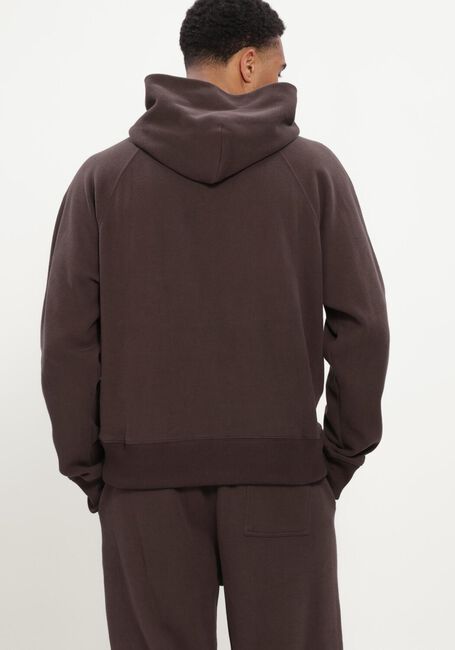 Bruine OLAF HUSSEIN Sweater SIGNATURE BOXY HOODIE - large