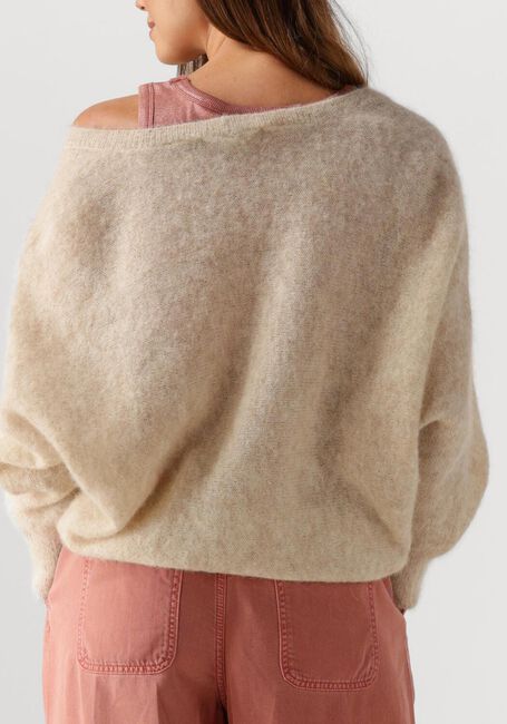 Beige SUMMUM Vest OVERSIZED CARDIGAN FEATHER LIGHT - large