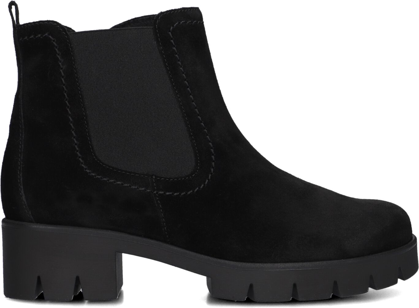 Gabor Chelsea Boots Dames 710, Maat: 37, Materiaal: Suède, Kleur: Zwart