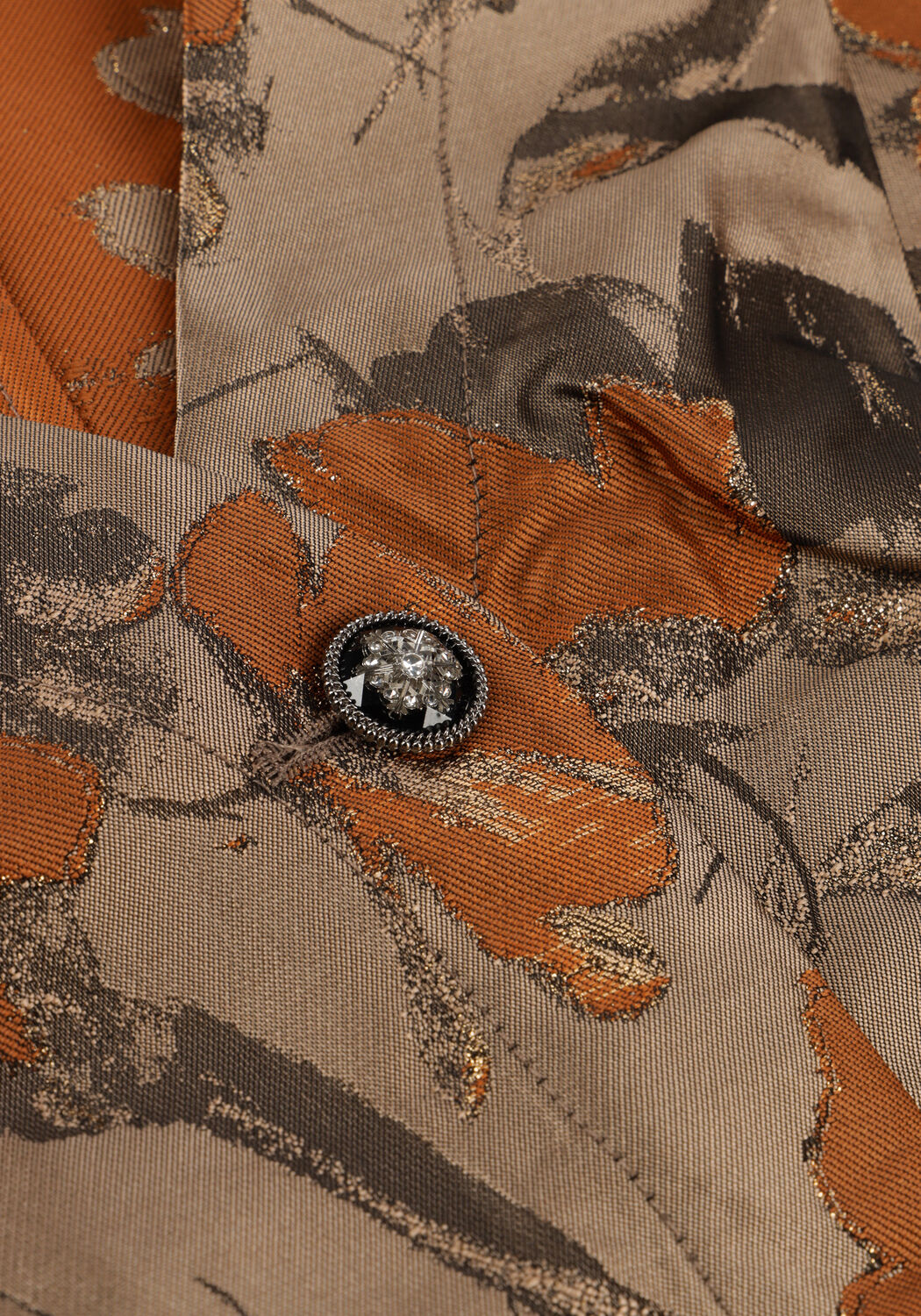 Gouden BRUUNS BAZAAR Mini jurk WHIRLING AMARU DRESS - large