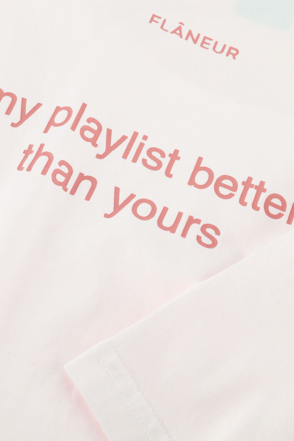 Roze FLANEUR T-shirt PLAYLIST T-SHIRT - large