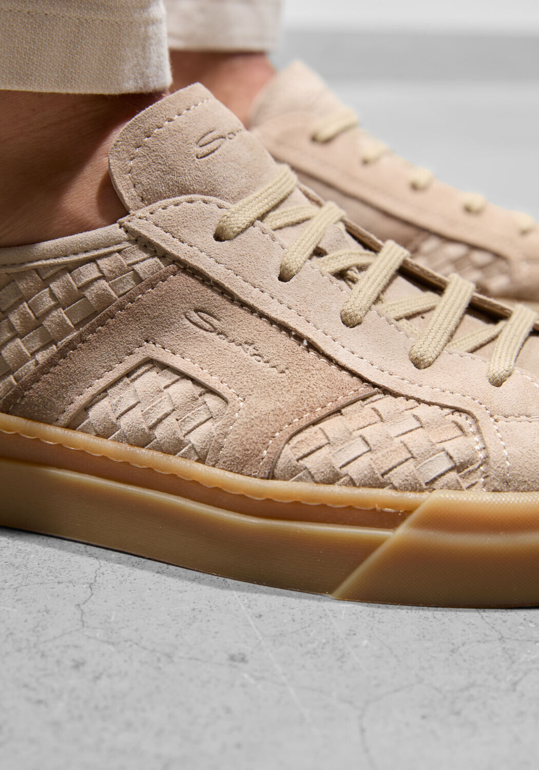 Beige SANTONI Sneakers DBS WAVER - large