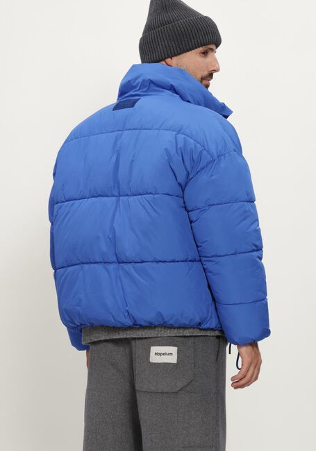 Blauwe HOPEIUM Gewatteerde jas PUFFER SHORT JACKET COBALT - large