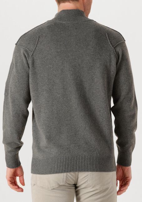 Grijze CP COMPANY Trui KNITWEAR POLO COLLAR IN LAMBSWOOL GRS - large