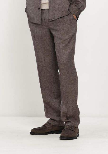 Bruine PROFUOMO Pantalon TROUSER MOULINE - large