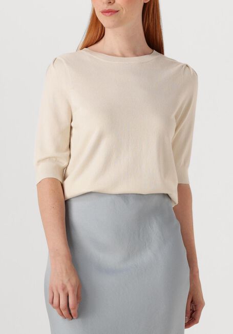 Ecru SUMMUM Trui SHORT SLEEVE SWEATER - large