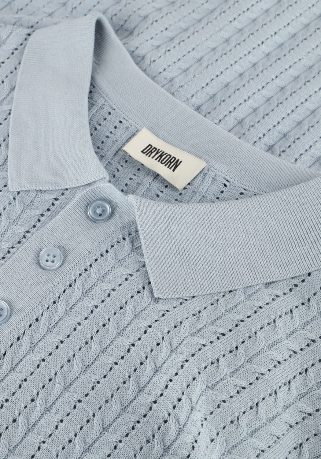 Lichtblauwe DRYKORN Polo TRITON 420197 - large