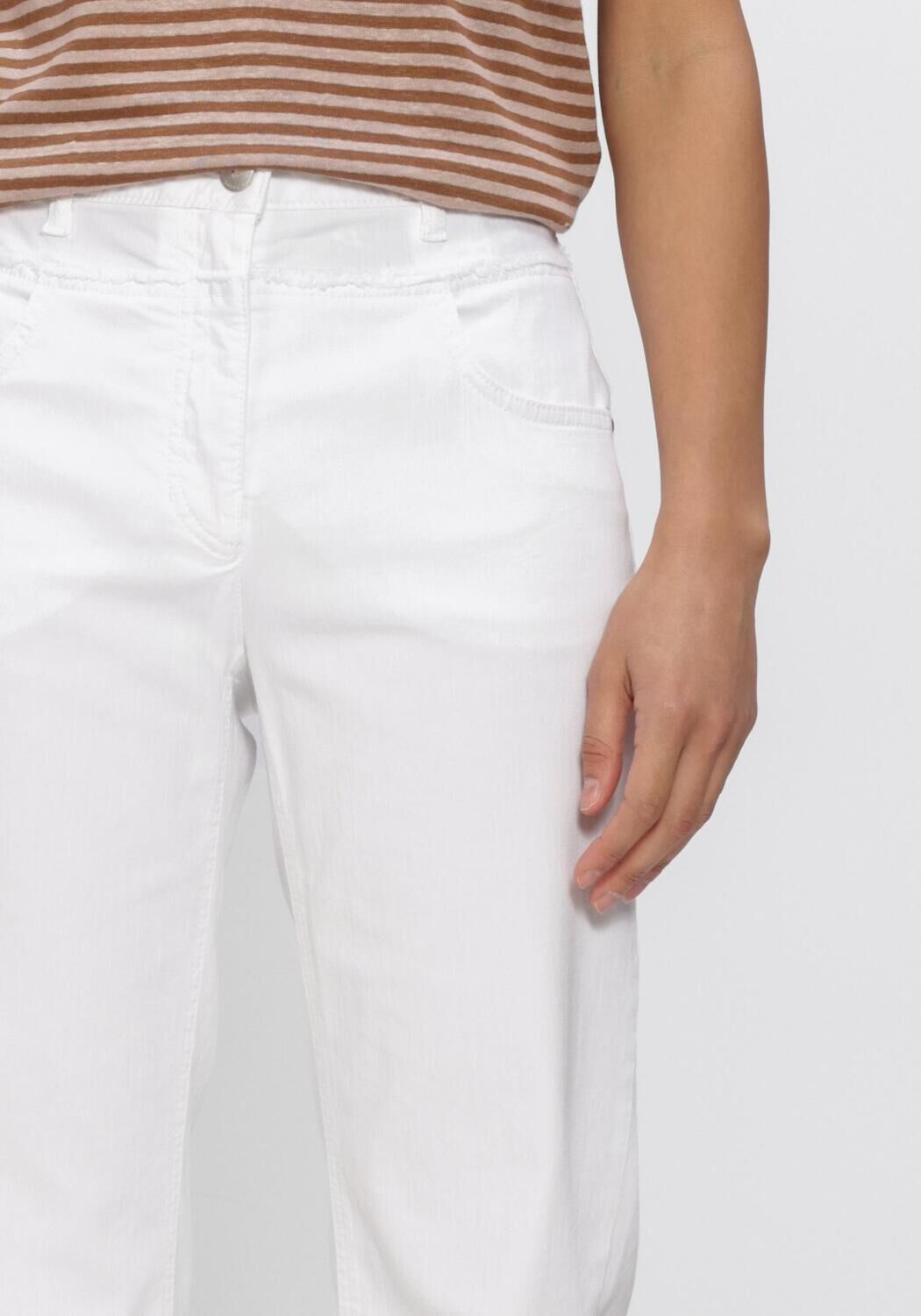 Witte LUISA CERANO Straight leg jeans STRAIGHT DENIM MIT DOPPELBAND - large