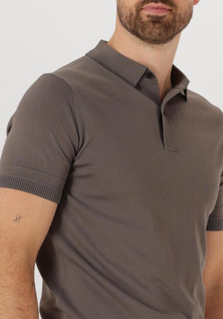 Grijze GENTI T-shirt POLO BUTTON SS K2046-1260 - large