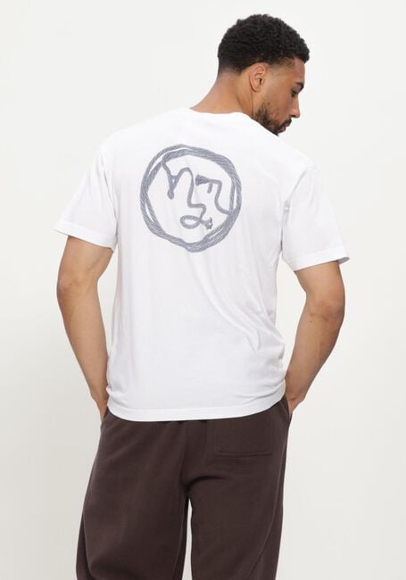 Witte OLAF HUSSEIN T-shirt LASSO FACE TEE - large