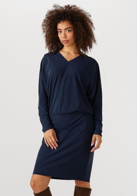 Donkerblauwe JAPAN TKY Midi jurk LYMAS - large