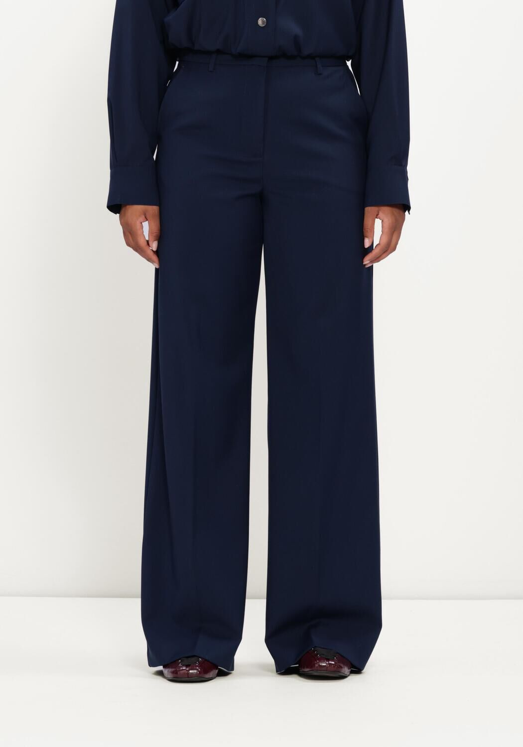 Donkerblauwe MAX MARA Pantalon WKDVLSIVO - large
