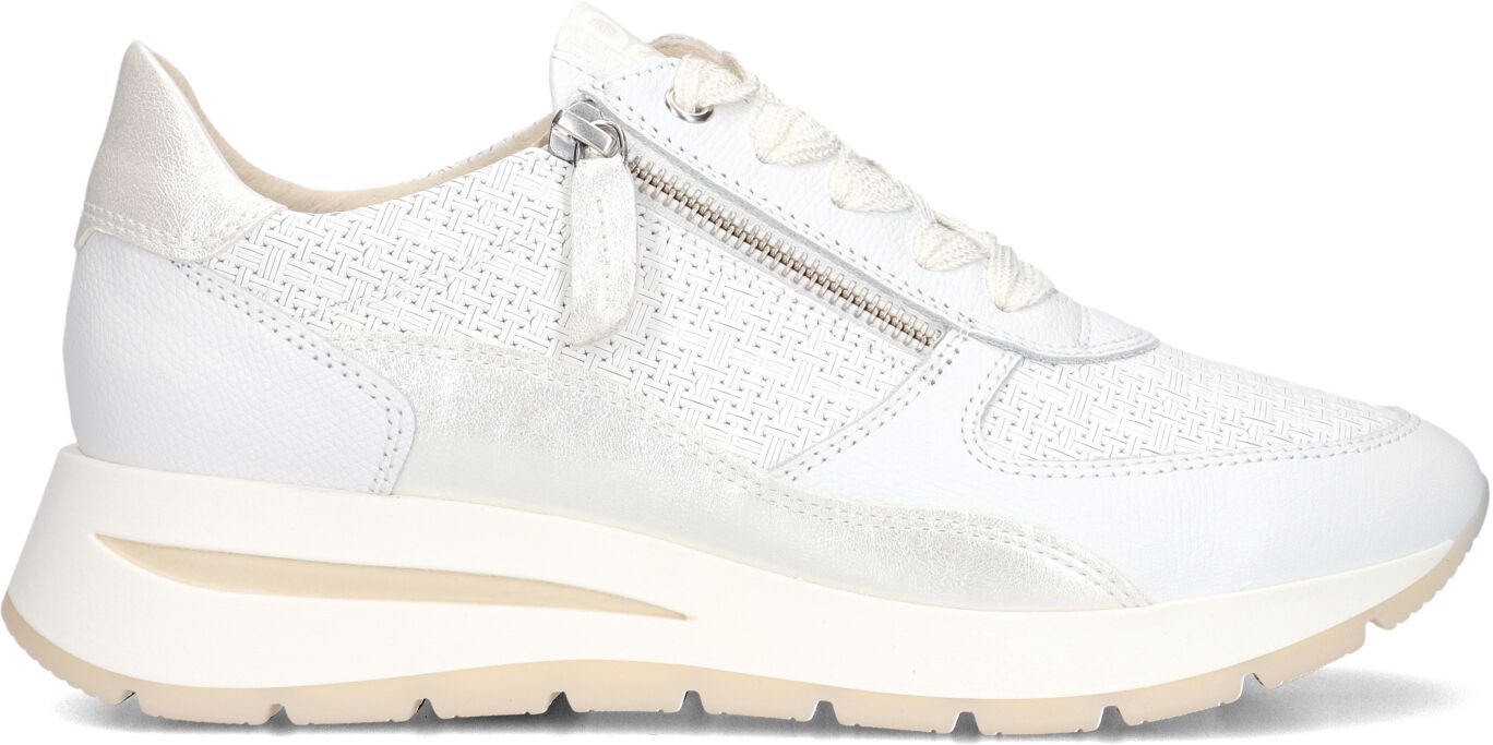 DL Sport Lage Sneakers Dames 6551, Maat: 37, Materiaal: Leer, Kleur: Wit