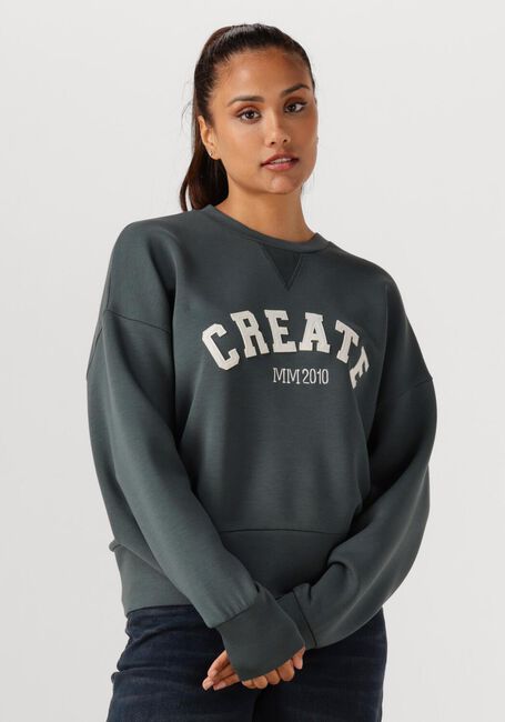 Groene MOS MOSH Trui MMCELLI O-LS SWEATSHIRT - large