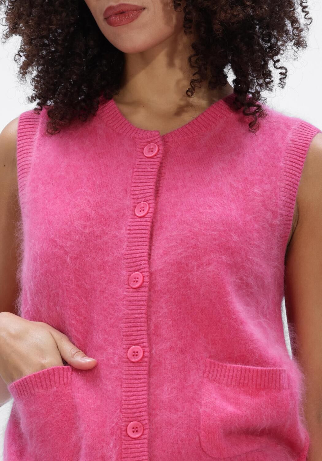 Fuchsia ABSOLUT CASHMERE Vest LANA - large