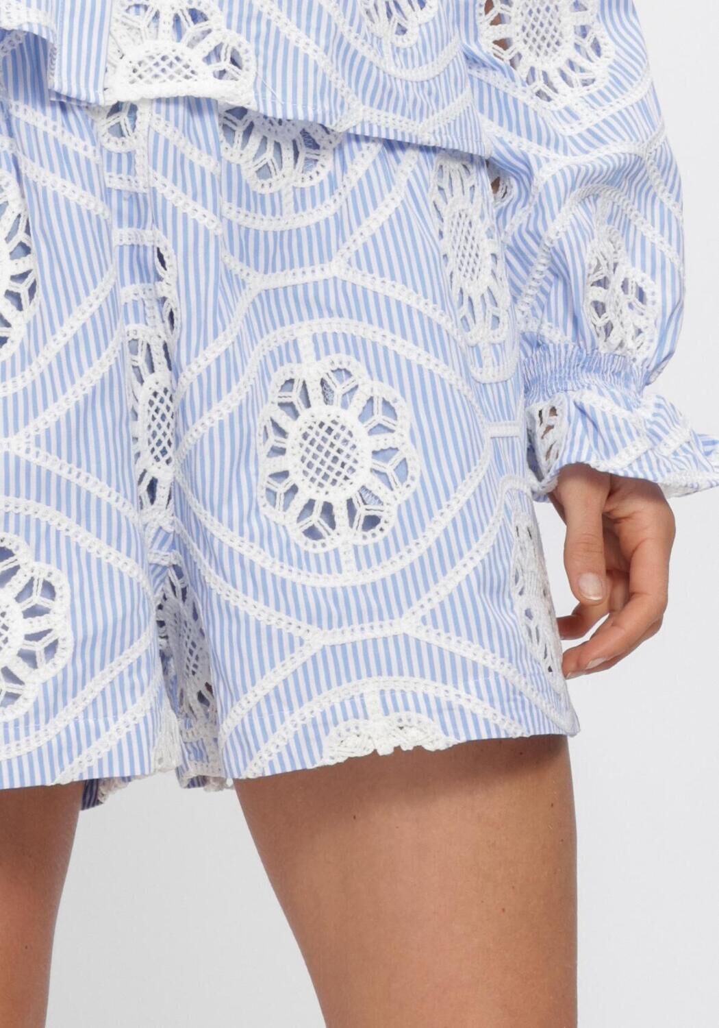 Blauwe AMAYA AMSTERDAM Broeken ROWAN SHORT - large