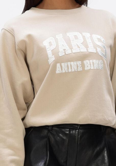 Beige ANINE BING Truien/vesten HARRY SHRUNKEN SWEATSHIRT PARIS BEIGE - large