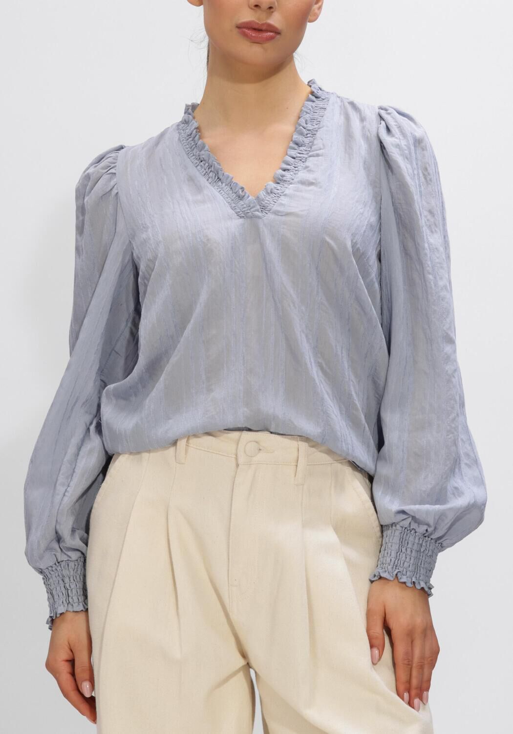 Blauwe CO'COUTURE Blouses KESI V-BLOUSE - large