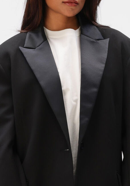 Zwarte ALIX THE LABEL Blazer LADIES WOVEN OVERSIZED MIX BLAZER - large