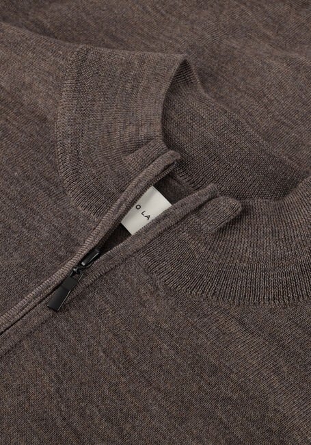 Bruine STEFANO LAURAN Trui HALF ZIP - large