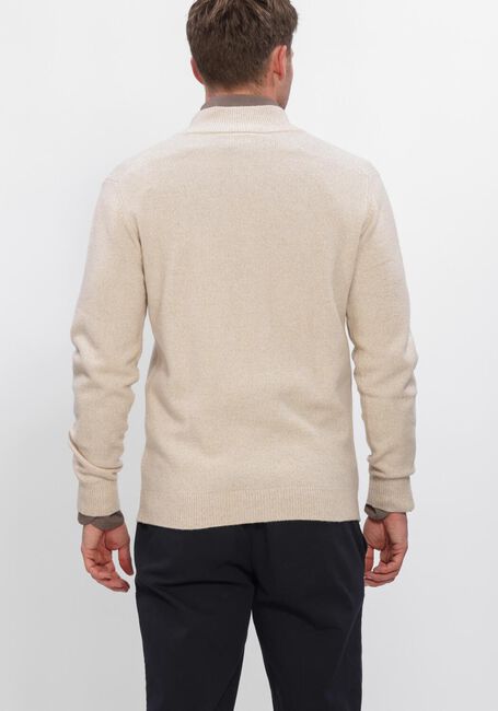 Beige PROFUOMO Trui PULLOVER HALF ZIP 80/20 - large
