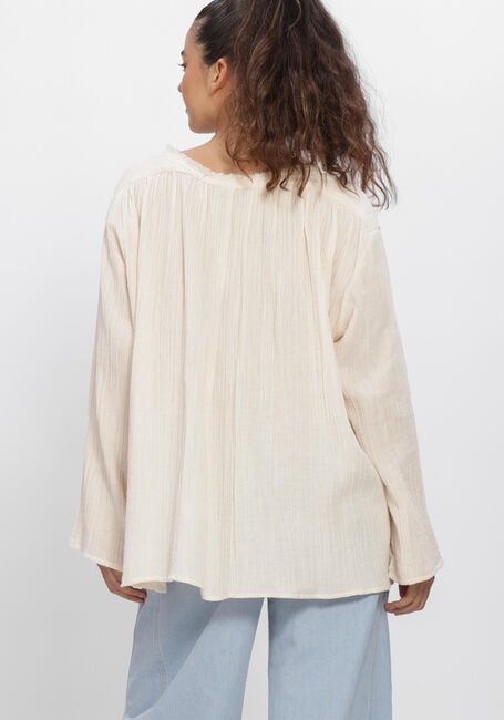 Ecru SEA ME HAPPY Top SENCHA BLOISE WRINKLED COTTON - large