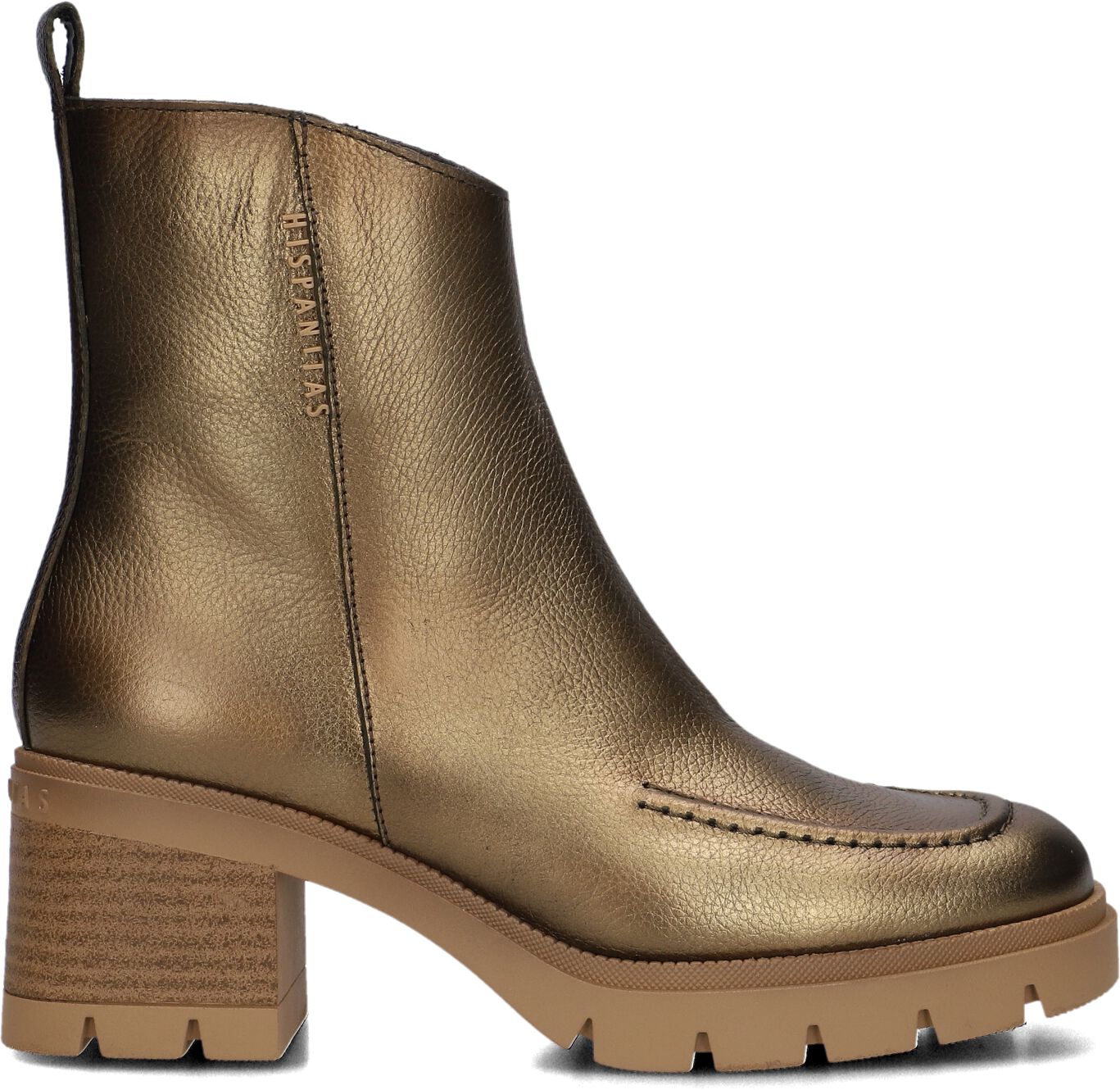 Hispanitas Enkelboots Dames Hi243638, Maat: 42, Materiaal: Leer, Kleur: Goud