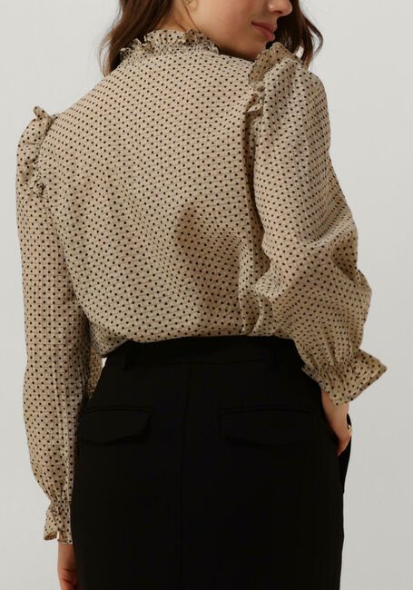 Beige CO'COUTURE Blouses CHESS DOTT SHIRT - large