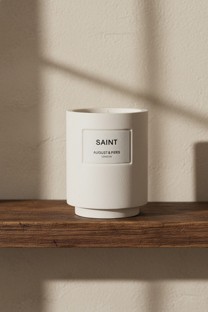 Creme AUGUST & PIERS Geurkaarsen SAINT 340GR - SCENTED CANDLE - large