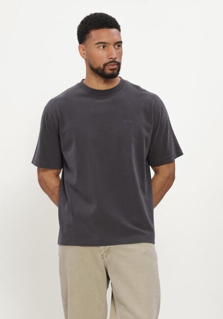 Donkergrijze OLAF HUSSEIN T-shirt SIGNATURE SS TEE - large