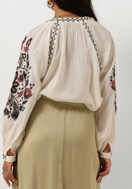 Gebroken wit SUMMUM Blouses TOP SUSHI VOILE EMBROIDERY - large