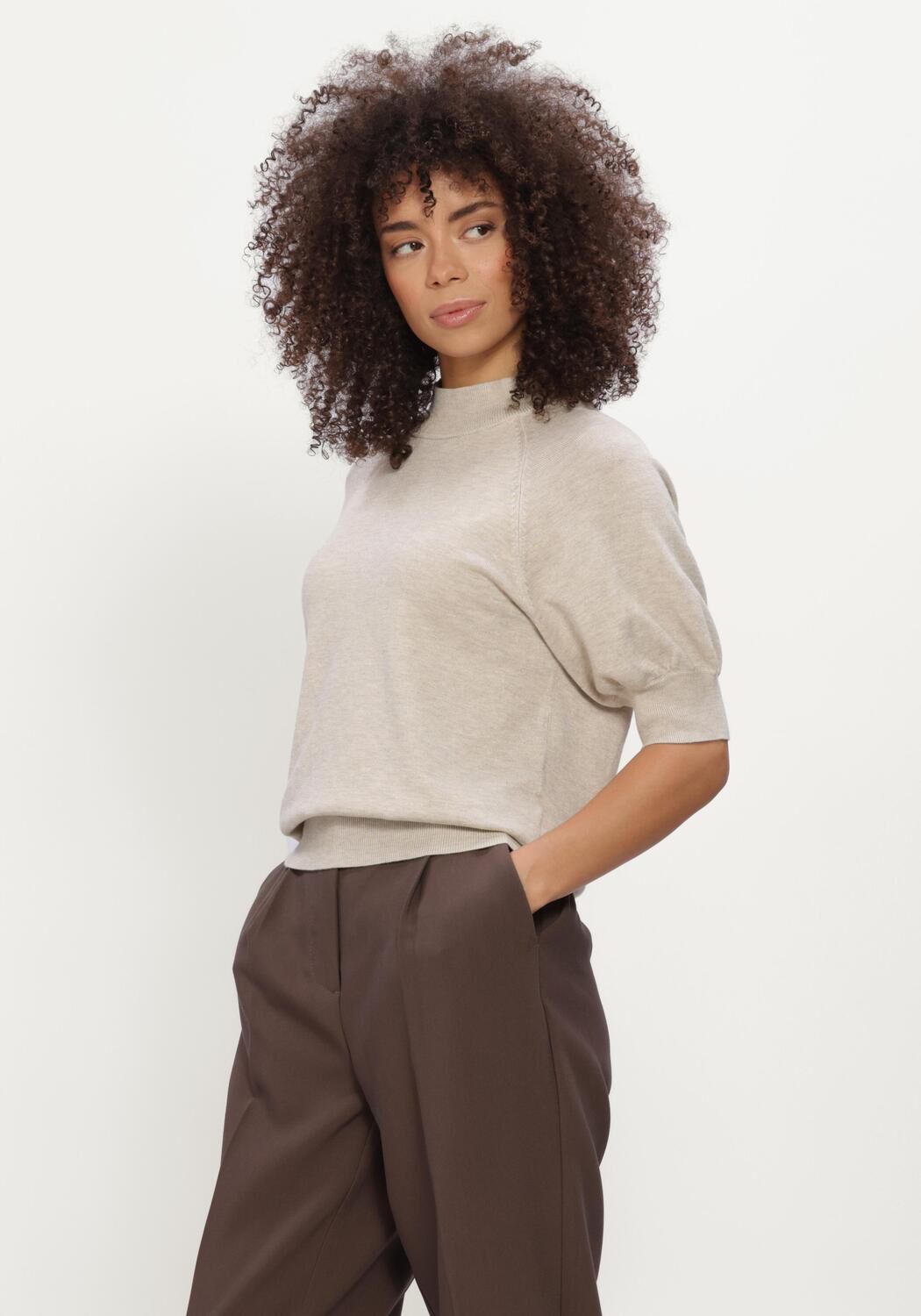 Zand BRUUNS BAZAAR Truien/vesten ANEMONEBBHALIAS KNIT - large