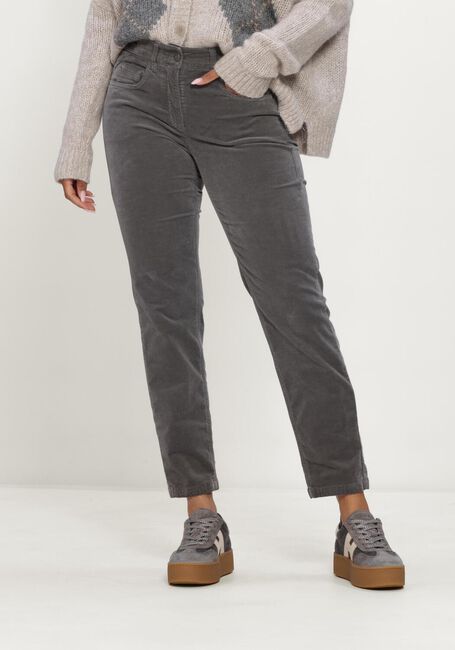 Grijze LUISA CERANO Pantalon SKINNY-VELVET-PANTS - large