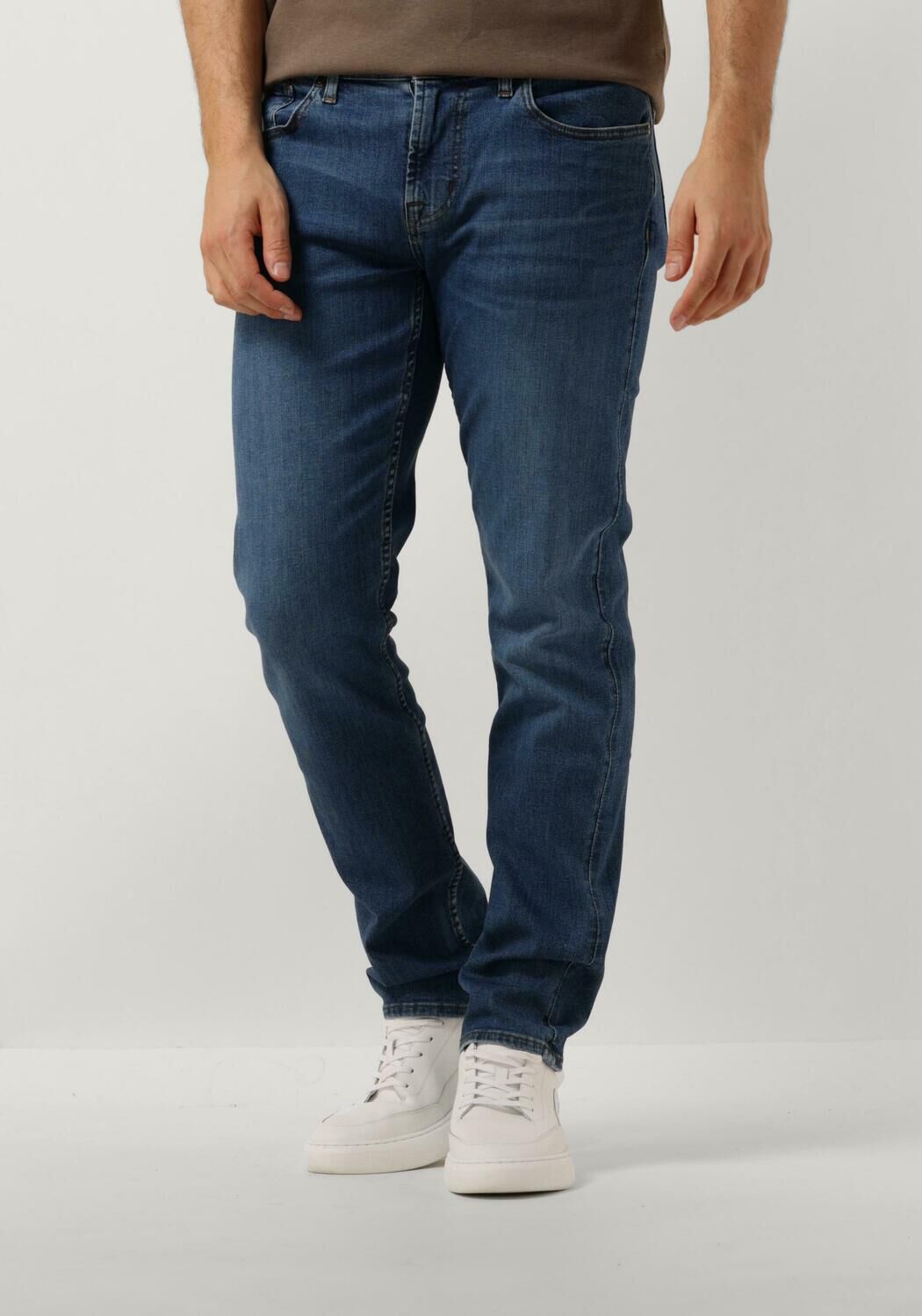 7 for all Mankind Slim Fit Jeans Heren Slimmy Tapered, Maat: 28, Kleur: Blauw