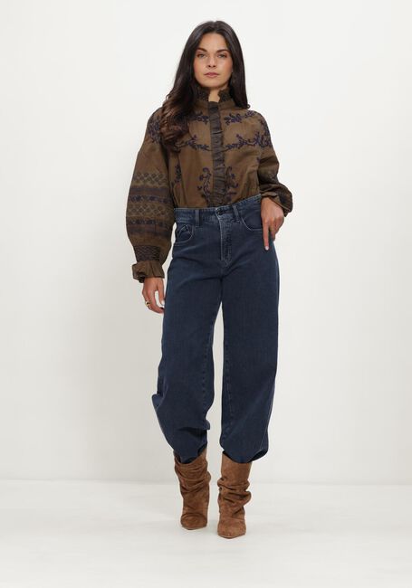 Donkergroene ANTIK BATIK Blouses BIG BLOUSE - large