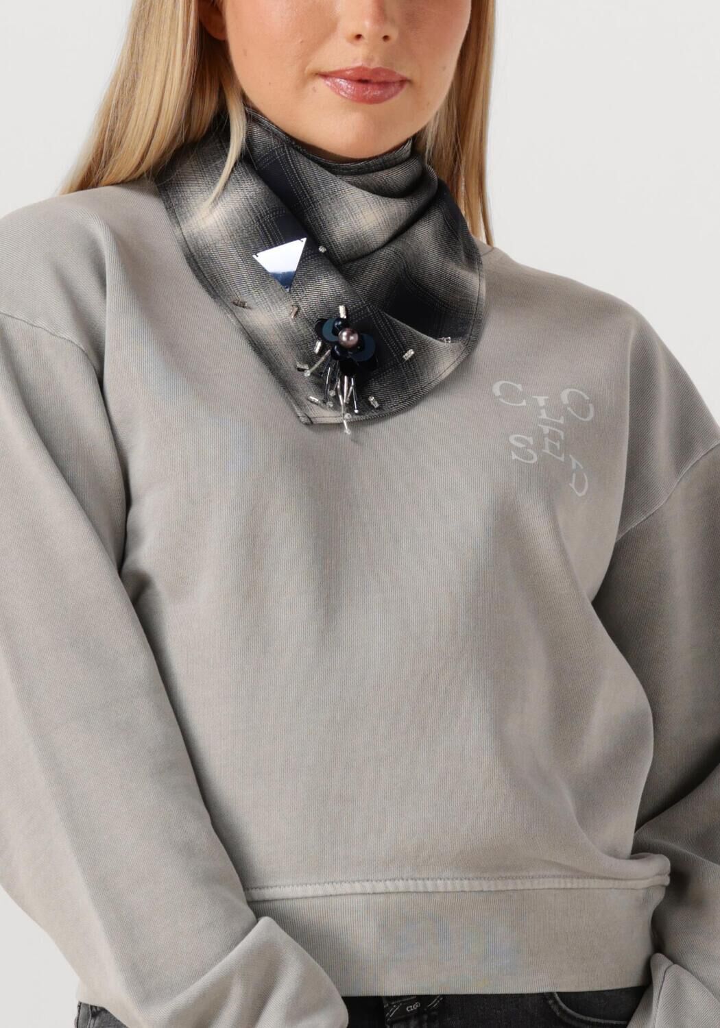 Multi DANTE6 Sjaal BRONA EMBELLISHED CHECK SCARF - large