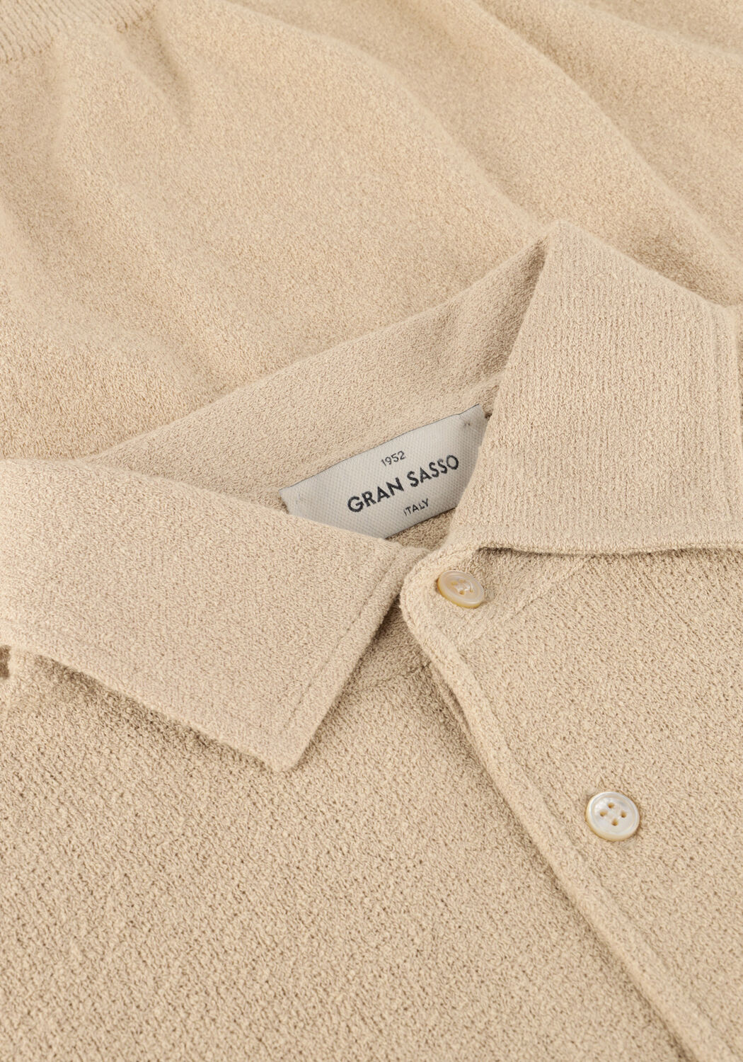 Beige GRAN SASSO Polo POLO S/SLV - large
