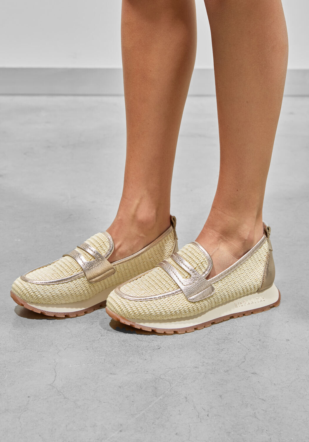 Beige HISPANITAS Instappers RHV254043 - medium